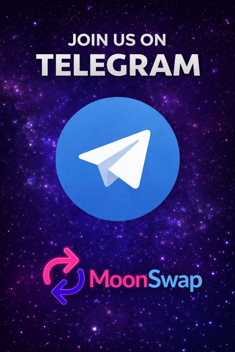 MoonSwap_'s tweet photo. We’re officially live on Telegram! 🚀 
https://t.co/1uFxJcbh5S 
Join the MoonSwap community to get the latest updates, announcements, and alpha first.
Let’s build together. 🌙

#Dex #Web3 #Telegram https://t.co/sGwitvKSh0