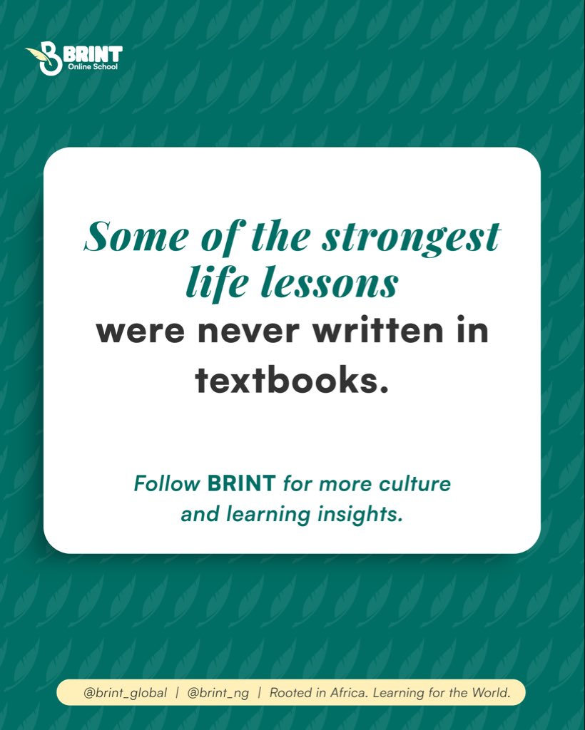 brintglobal's tweet photo. Some of the strongest discipline children carry into adulthood did not start in classrooms.

If this kind of foundation matters to you,
send us a DM with “brint.”

#brint #brintglobal #culturalpride #learningfoundations #parentinsights https://t.co/a2gqFTgLlr