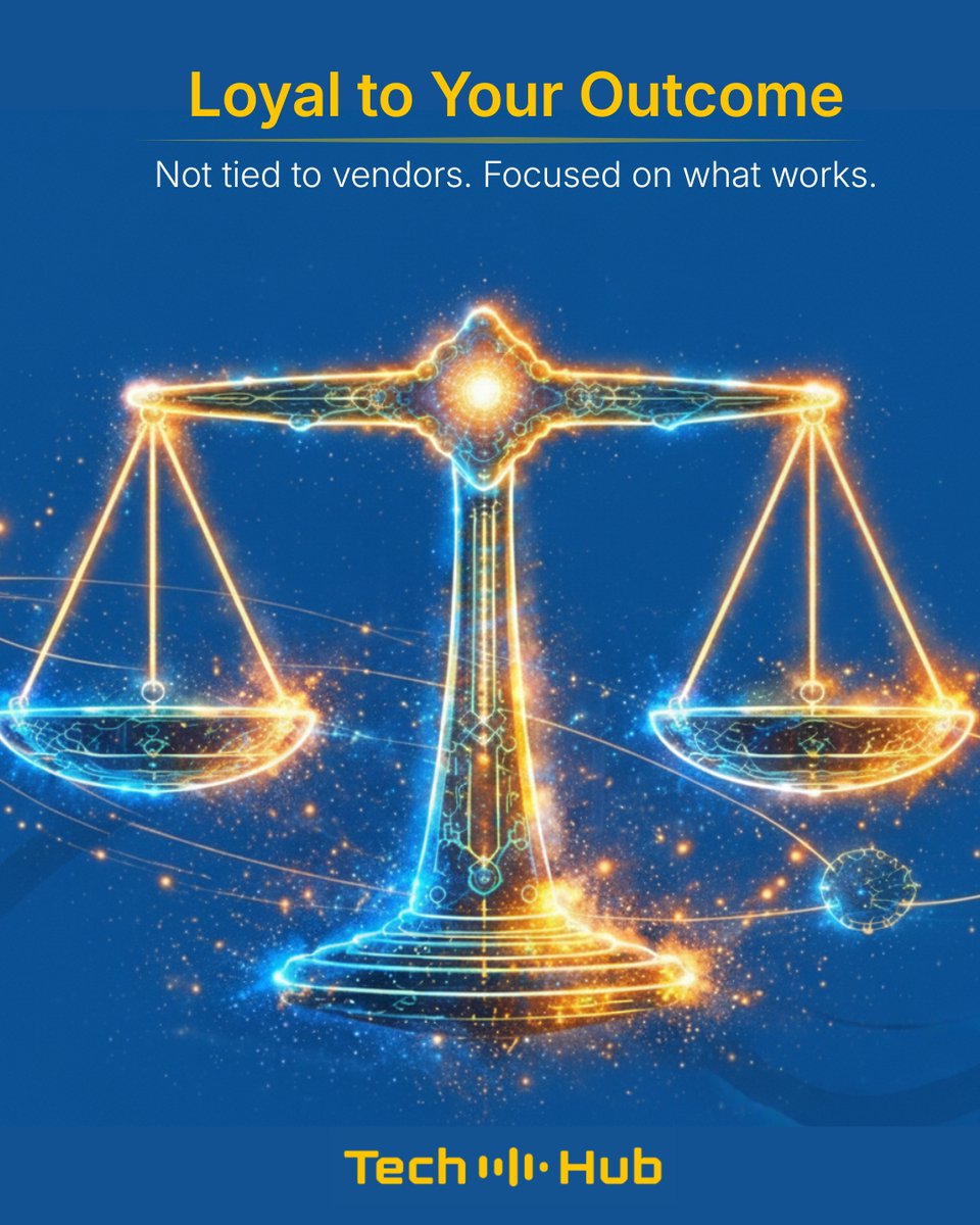 techhubus's tweet photo. We arenât sold out to one software giant. Our loyalty is to your outcome, not vendor agendas. Thatâs why our recommendations are based on fit and resultsânot commissions.
#VendorNeutral #TechnologyStrategy #MidMarketLeadership #DigitalTransformation #TechROI https://t.co/qeqyeEqJjg