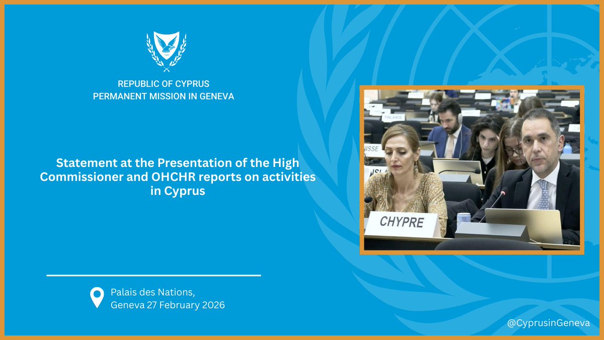 Cyprus Mission in Geneva 🇨🇾 🇺🇳 tweet media