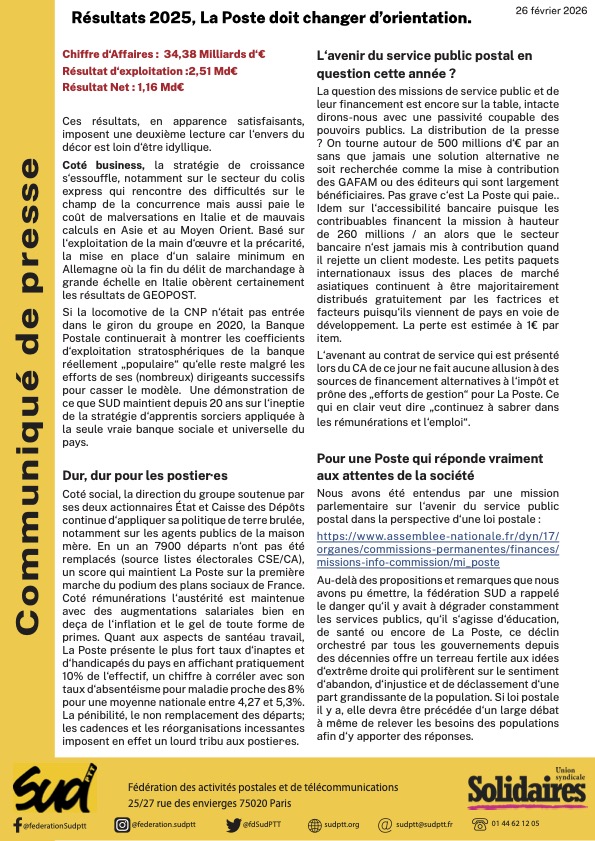 Fédération Sud PTT tweet media