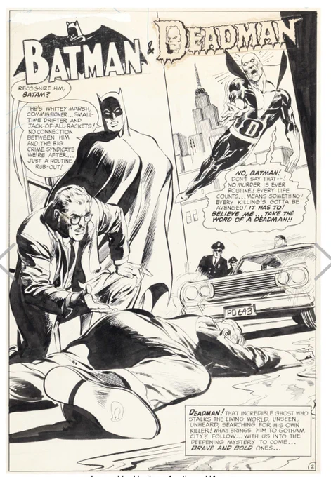 Neal Adams The Brave and the Bold #79 Batman and Deadman Splash
Page 2 Original Art (DC, 196... https://t.co/vbkgBZwe5m 