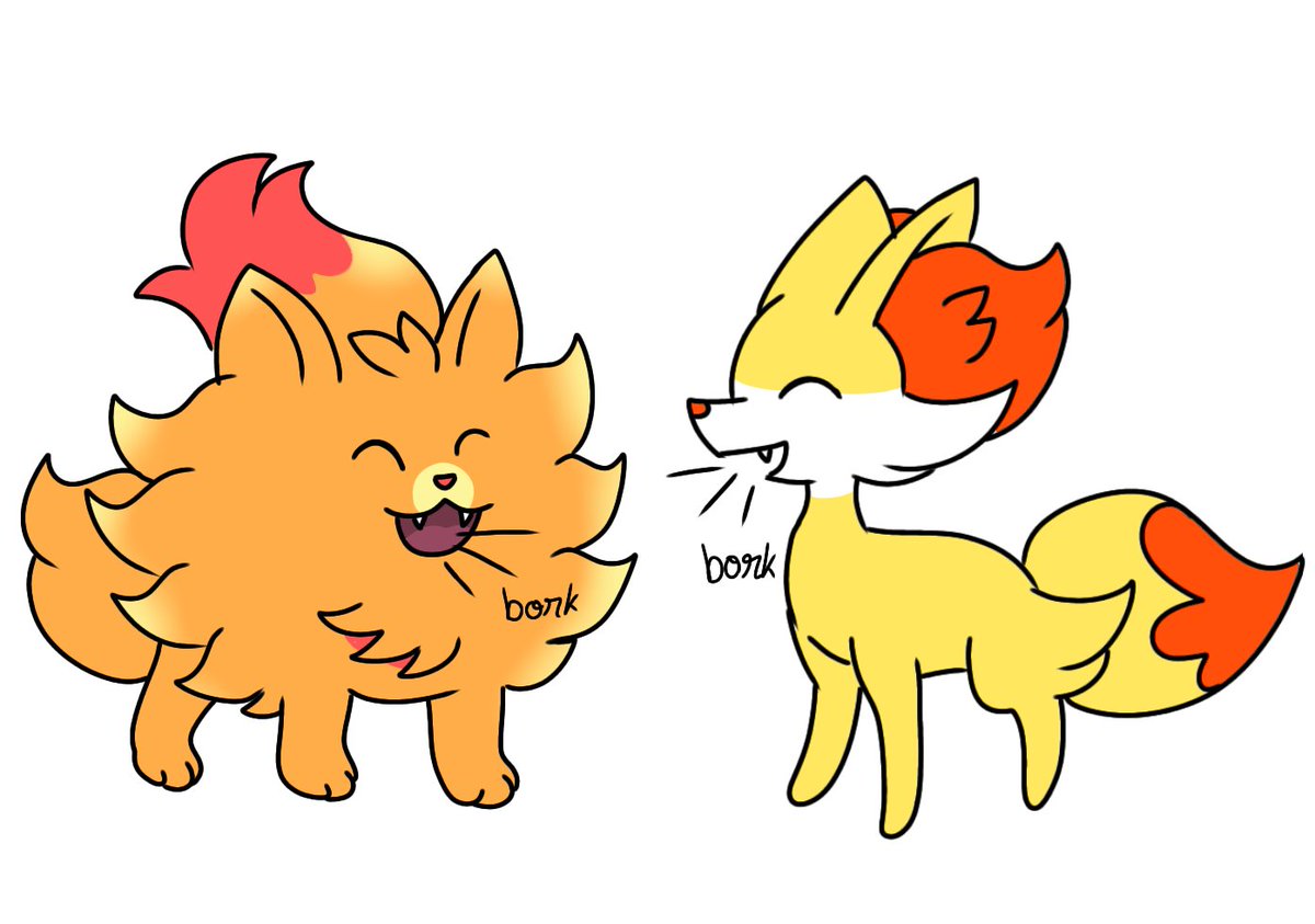 Ariaphox's tweet image. New friend 

#fennekin 
#pombon
