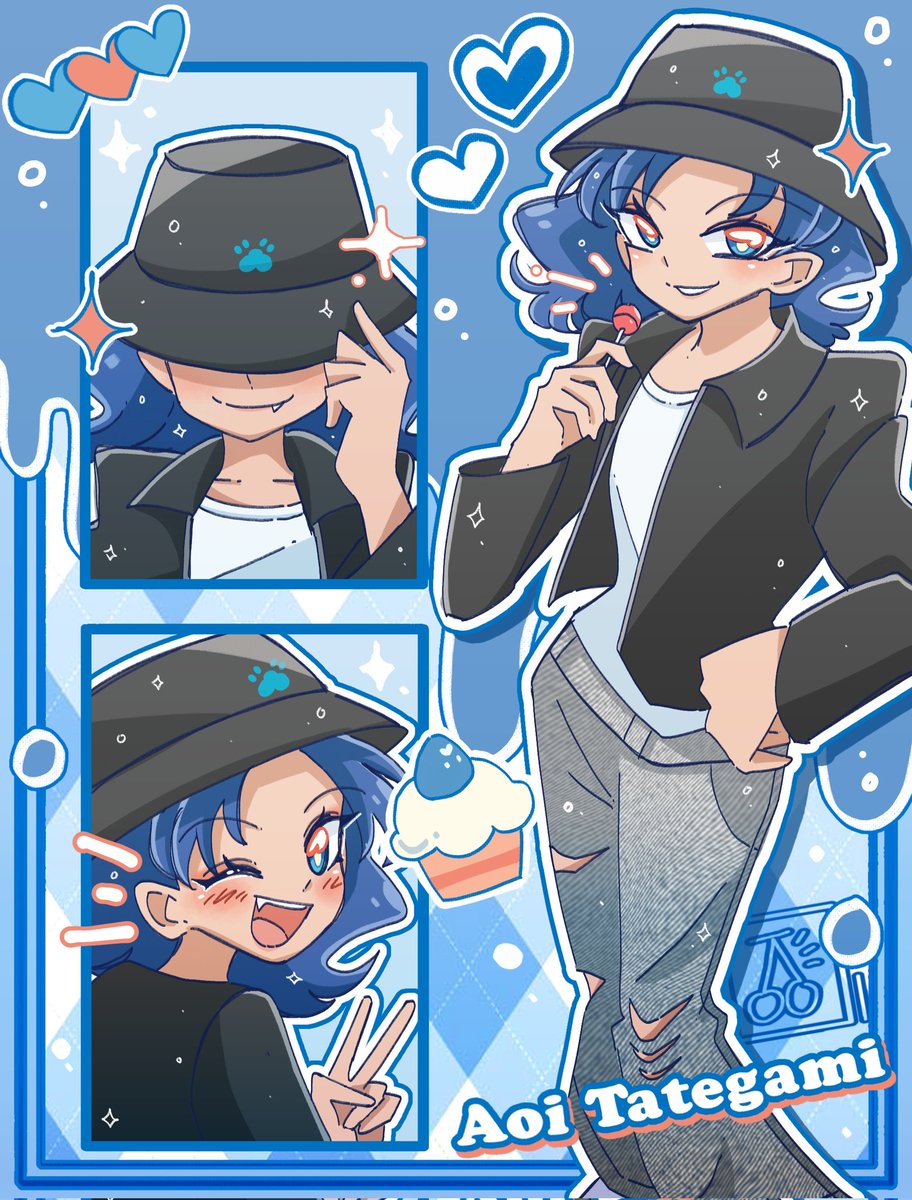 #プリキュア #precure #プリアラ
Aoi's fashion was too cool!🖤💙✨️