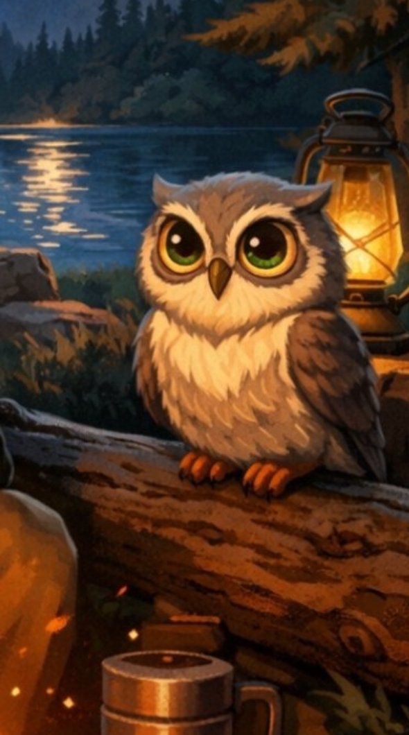 Brendi001's tweet photo. While exploring Camp Haven, I spotted a majestic owl perched silently among the trees 🌲🦉. Its eyes seemed to follow every movement, reminding me how magical the forest feels at night. #CampHaven @DataHaven_xyz https://t.co/llsqXpN2IF