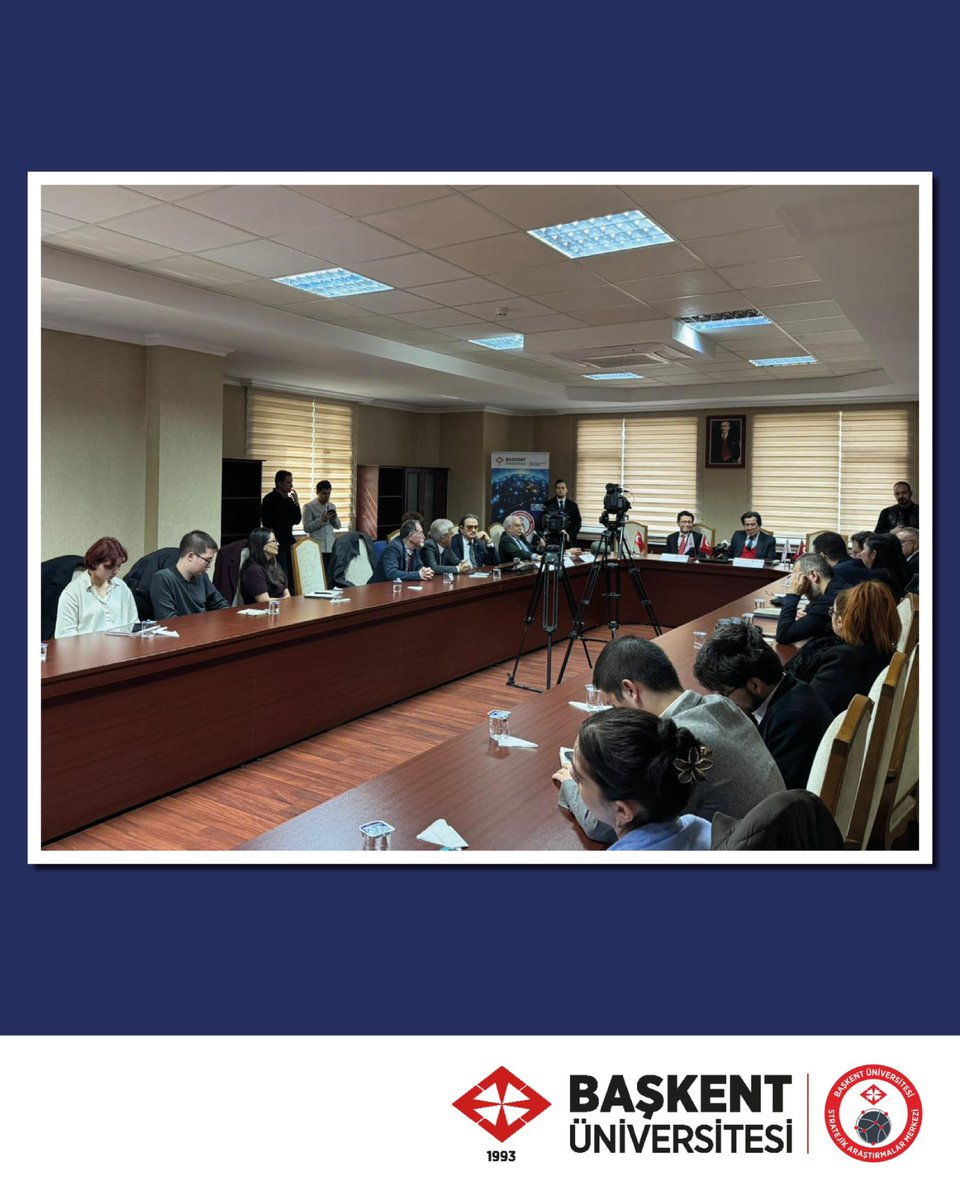Baskent_SAM's tweet photo. The panel titled "Russia's Influence in International Politics and Turkey-Russia Relations," organized by our center, was held with high participation on February 26, 2026, in the Mete Akyol Conference Hall of Başkent University. https://t.co/3UEco9FFi3