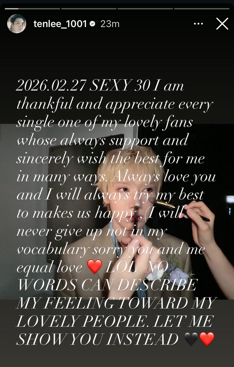 ร้องไห้อ๋า รักเตนล์นะ 

#HAPPYTENDAY