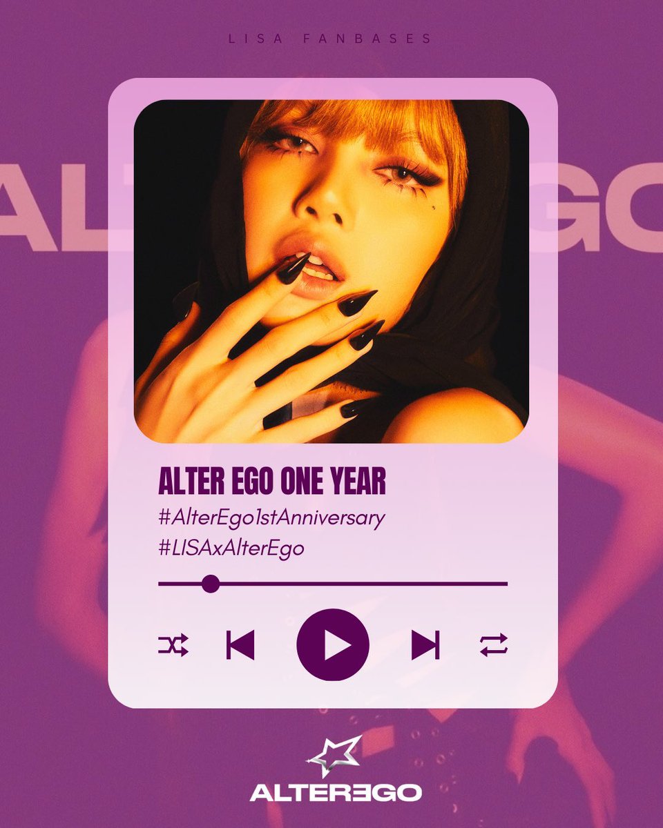 Happy happy FIRST Anniversary to #LISA’s debut solo studio (full) album, ALTER EGO ⚡️

ALTER EGO ONE YEAR
#AlterEgo1stAnniversary
#LISAxAlterEgo
