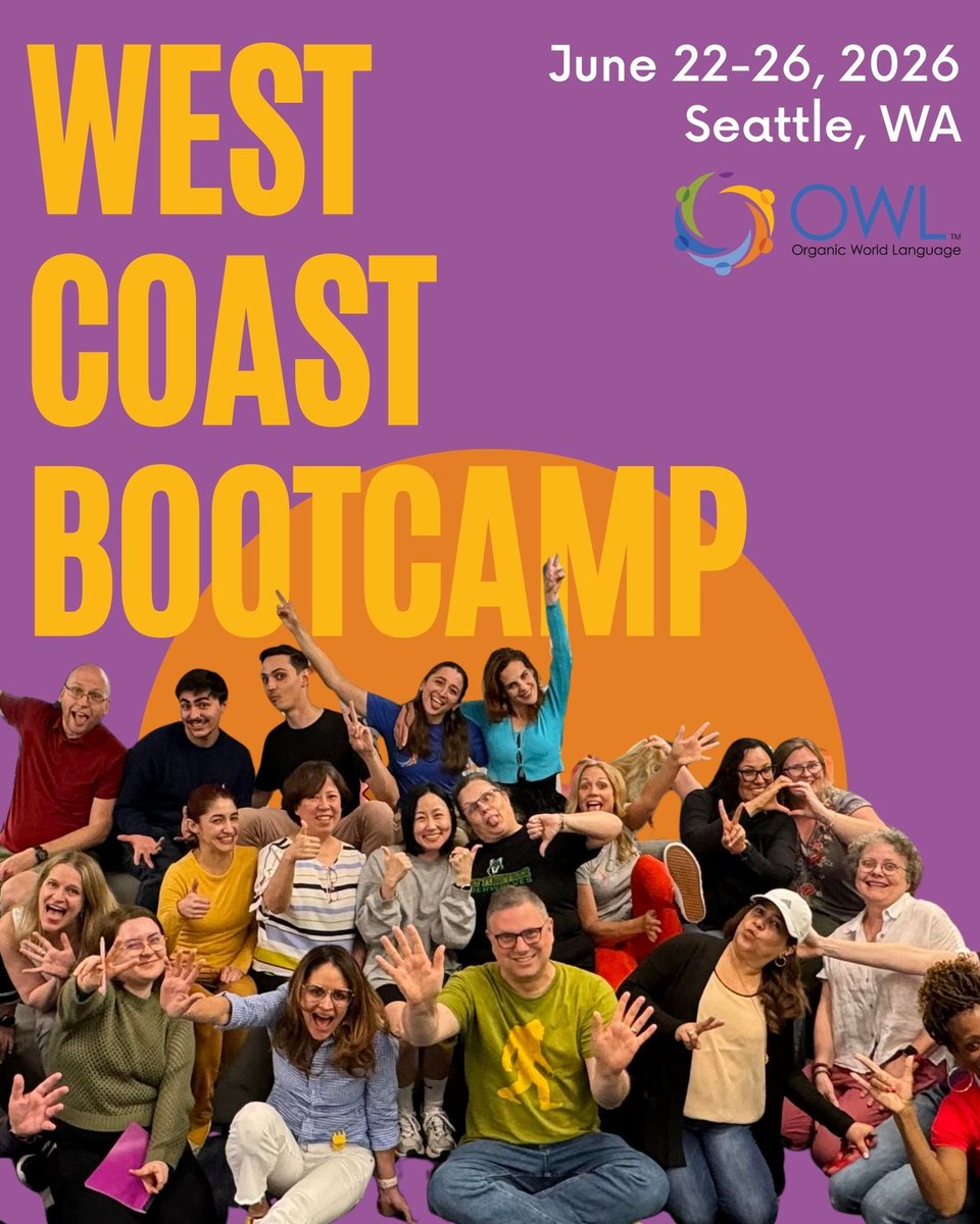 OWLanguage's tweet photo. West Coast Bootcamp is a time to make invaluable connections with other educators across the country, learn incredible new strategies and grow in your classroom facilitation at your pace. Come join the collaboration, build community and have fun! Registration is open 🌟 https://t.co/TrYSnQ0S5i