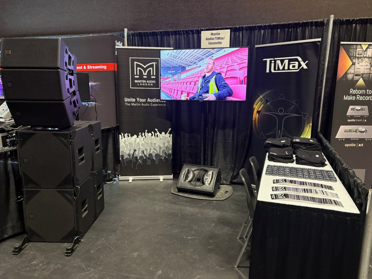 MartinAudioLtd's tweet photo. Thank you to @AESorg Nashville for having us – and to everyone who joined us to explore smarter system design for your audiences.
See where you can find us next: https://t.co/ptCrcESjzf
#MartinAudio #TiMaxSpatial #MartinAudioLondon
#UniteYourAudience https://t.co/adiiC97iBC