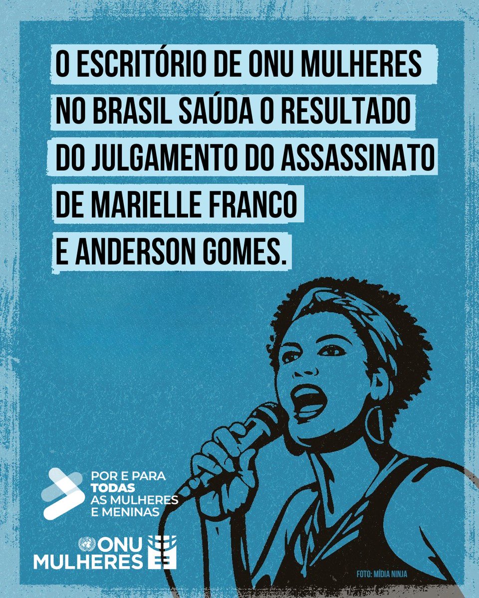 Marielle inspira e continuará inspirando gerações de defensoras de direitos humanos. ✊🏾💜 Saudamos o resultado do julgamento pelo assassinato de #MarielleFranco e Anderson Gomes.
