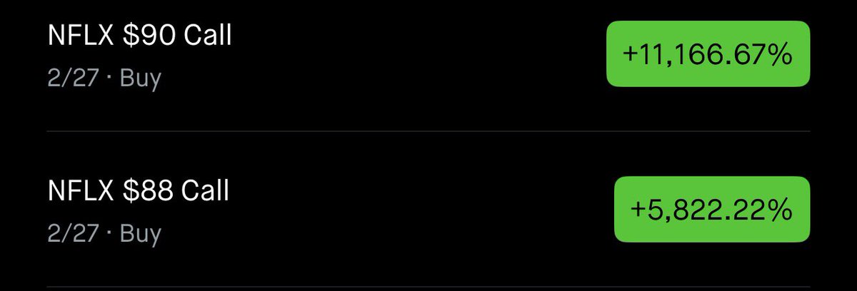 Congrats to whoever took these $NFLX calls. $1,000 > $120,000. Insane.