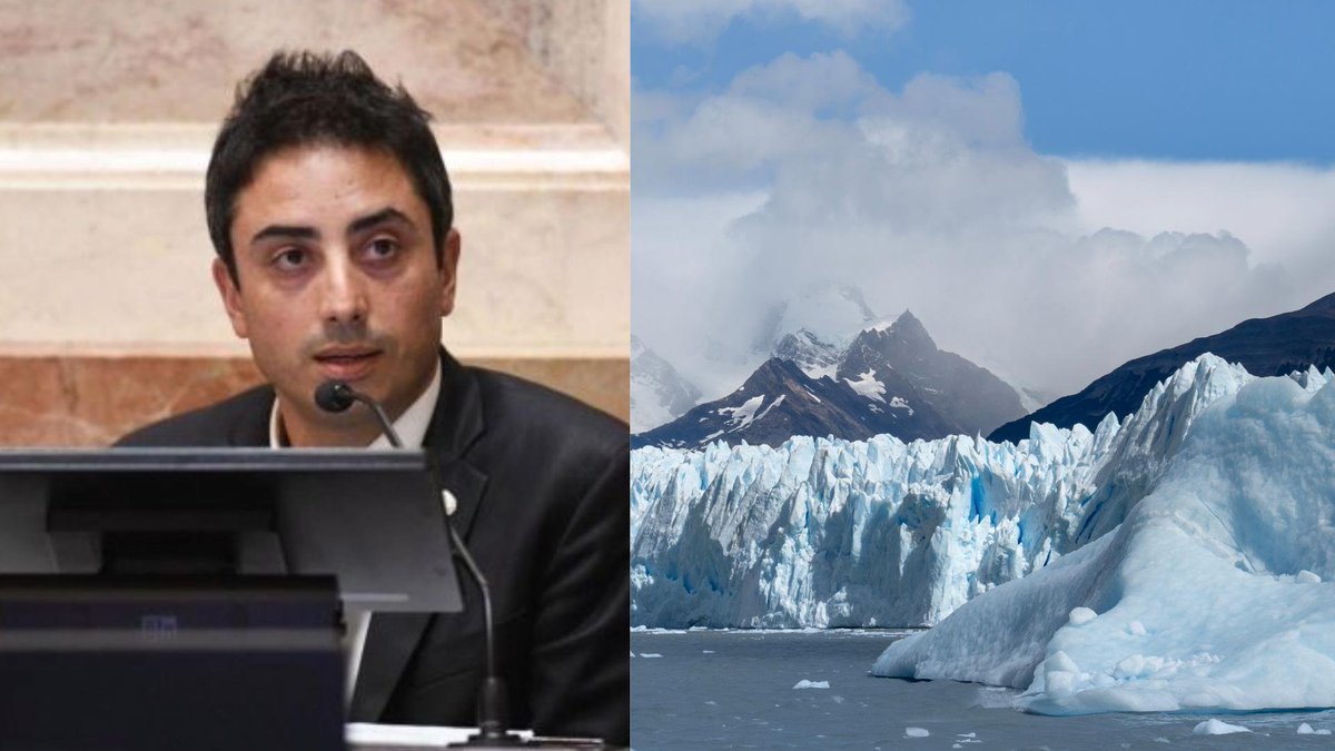 Aquí tenemos una mera materia inerte sin utilidad para la vida humana  y un glaciar.