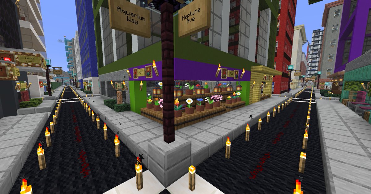 Dra76gonMC's tweet photo. Minecraft City - Flower Shop https://t.co/ONi2PJFREl