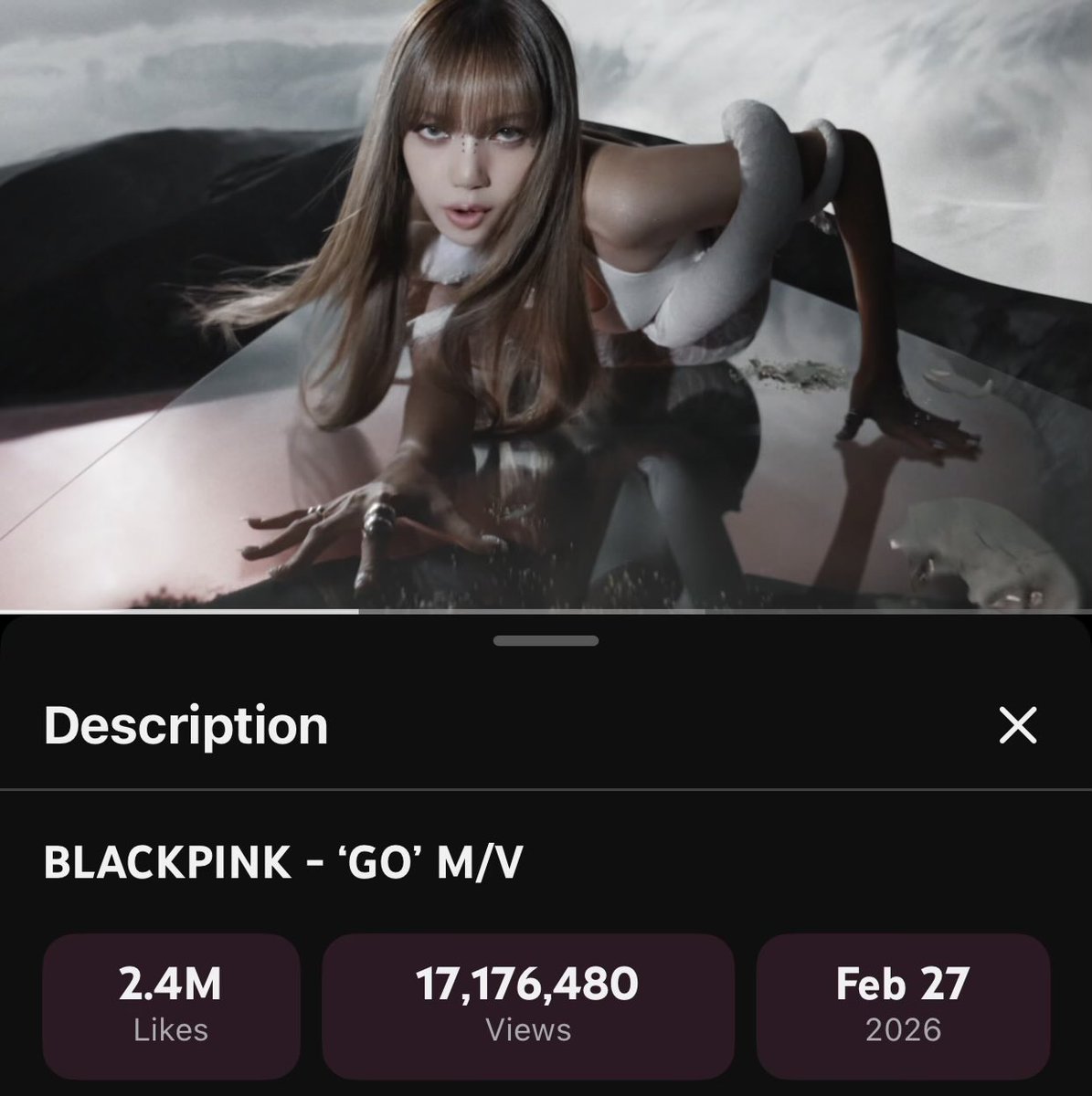 samtypaboy's tweet photo. We don’t realize how impressive it is to achieve these numbers in the year 2026, BLACKPINK is still on top of the game https://t.co/ChXvya4Tjp