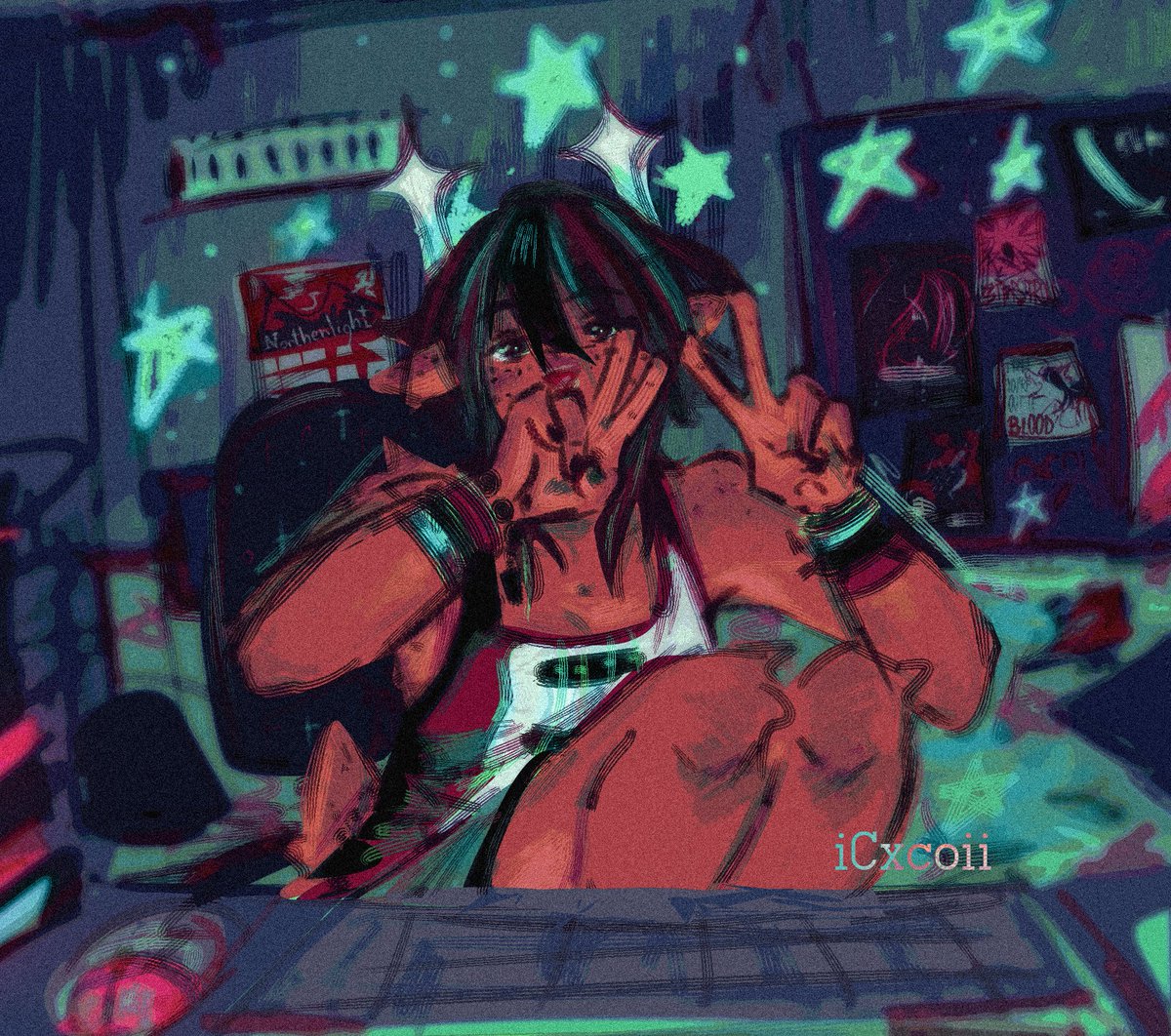 forgot to post the original here she is #dess #deltarune