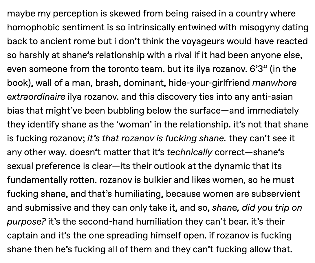 thoughts on shane i jotted down on tumblr a few weeks ago