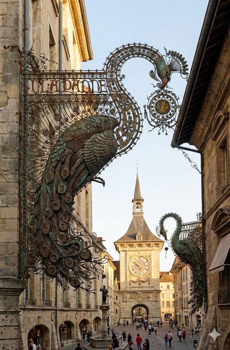 What shop signs looked like in the early 20th century.