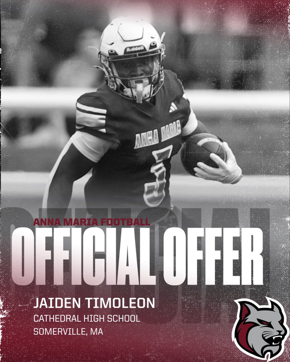 _JaidenT's tweet photo. Blessed to receive a offer to Anna Marie!🐾@AMCAT_Football  @CoachHBraga @PRCoachBrim @Godsgift_Nate https://t.co/NTKzmXiSWK