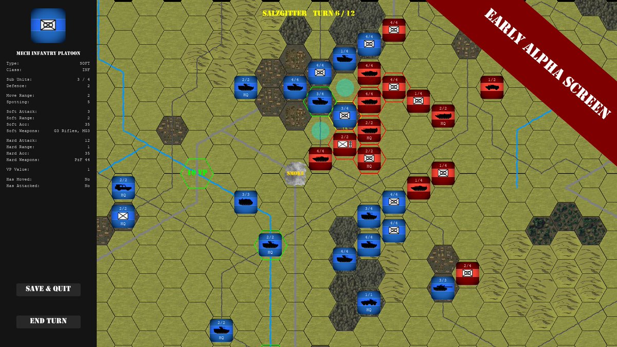 kudosgames1's tweet photo. This West German Mech Battalion is up against it #wargamer #wargames #IndieGameDev https://t.co/mBjPqrVRV8