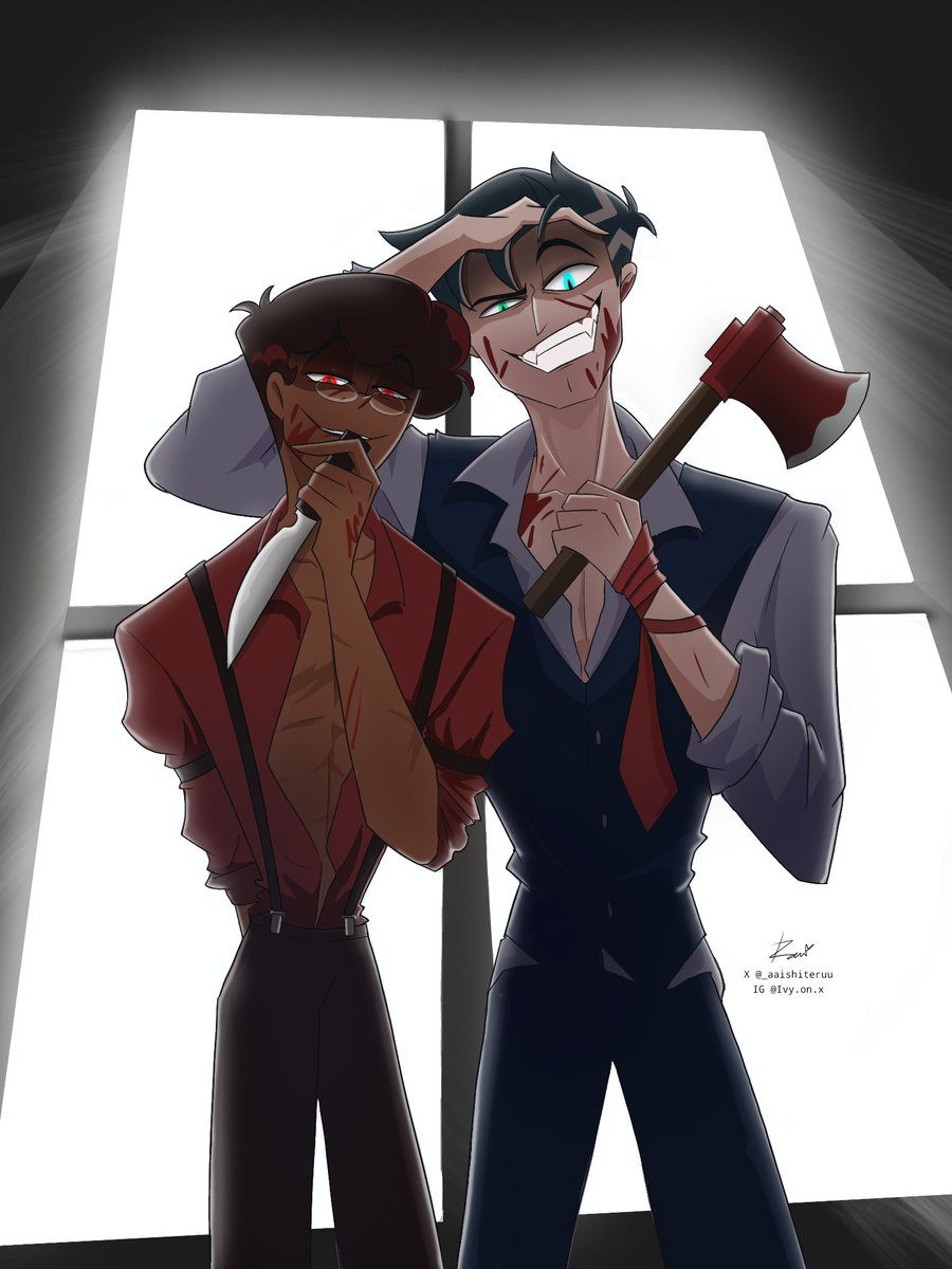 lovely couple #HazbinHotel #RadioStatic #MurderMedia
