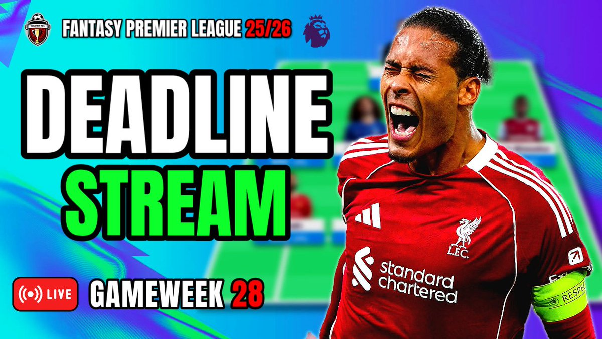 🚨 LIVE AT 17:30

➡️ Your teams
➡️ 50/50 dilemmas 
➡️ Prize predictions league 🎁

Come and get involved ♥️

Link youtube.com/live/EIqHMgz8i…