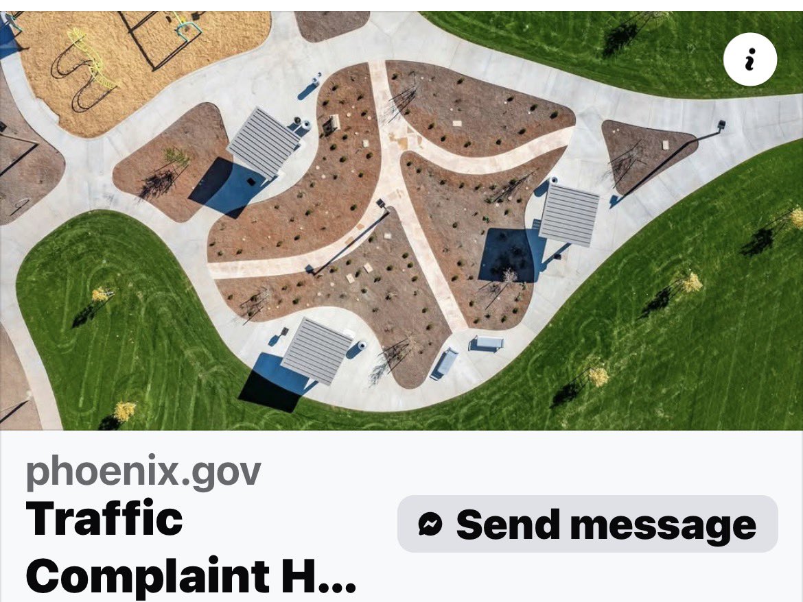 AhwatukeeCrime's tweet photo. Traffic Complaint Hotline and Issue Form

Det. Mulder would like us to use this form.

👀 See FB Page for more details.

The Phoenix Police Department traffic complaint hotline may also be reached via email at: traffic.complaints@phoenix.gov.

https://t.co/UmNzt5RY0L https://t.co/8l4jm0Djhz
