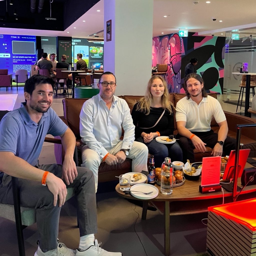 spanishbc's tweet photo. Recap of yesterday’s GAME ON! INTERCOUNCIL AFTERWORK &amp; NETWORKING at @fiveirongolf with the Peruvian Business Council and the Mexican Business Council in the UAE communities 🇪🇸🤝🇵🇪🤝🇲🇽

#BusinessNetworking #UAEBusiness #GolfNetworking @vivirendubai https://t.co/6Z6YwjATWG