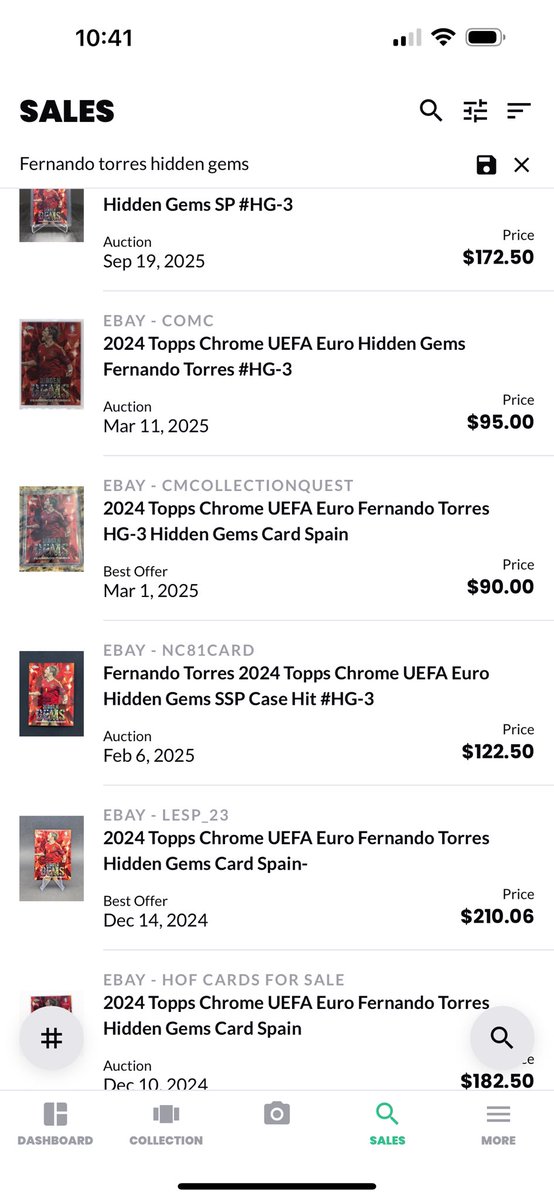 <a href="/jcutlersburner/">JayCutlersBurner</a> Fernando Torres Hidden Gems Case Hit - $130 shipped