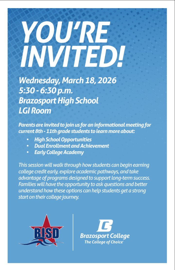 Brazosport ISD tweet media