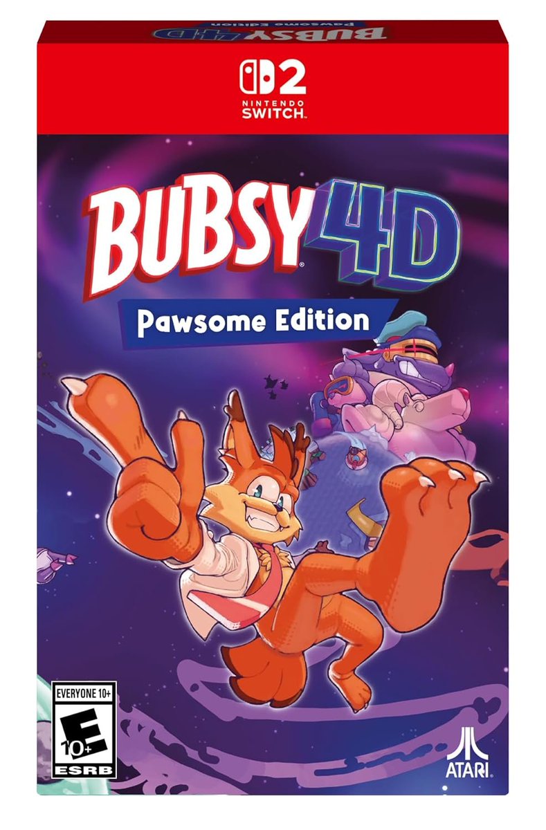 gamingbuys's tweet photo. Bubsy 4D Pawsome Edition for the Switch 2 is up for Pre-Order! https://t.co/E18uT8L7Xy https://t.co/zn7vaoRuyO