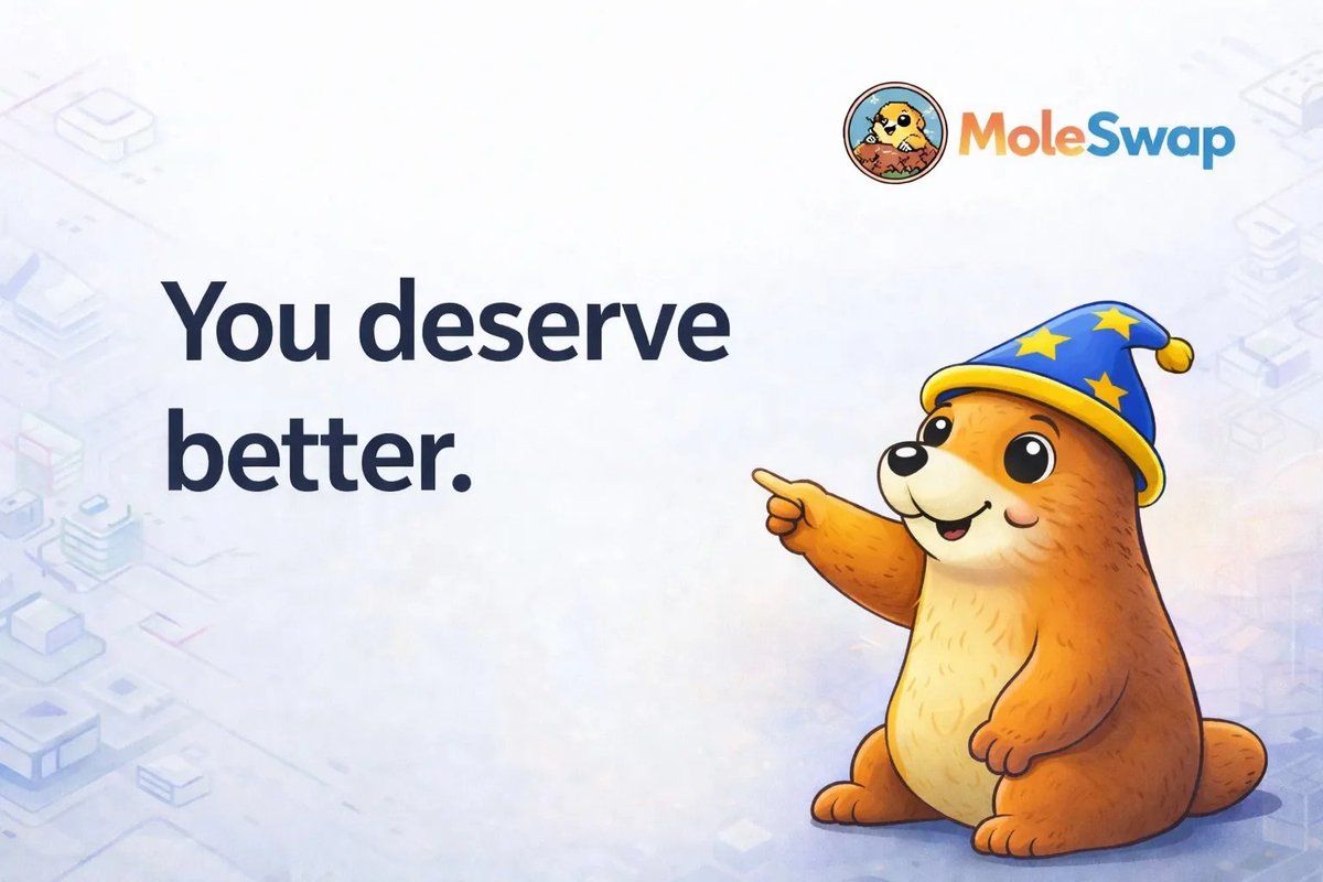 Let me ask you something.

How much gas have you quietly lost this year just because routing wasn’t optimized?

That’s what we’re fixing at MoleSwap.

Smarter cross-chain routing.
Unified liquidity.
Less value leaking.

You deserve better.