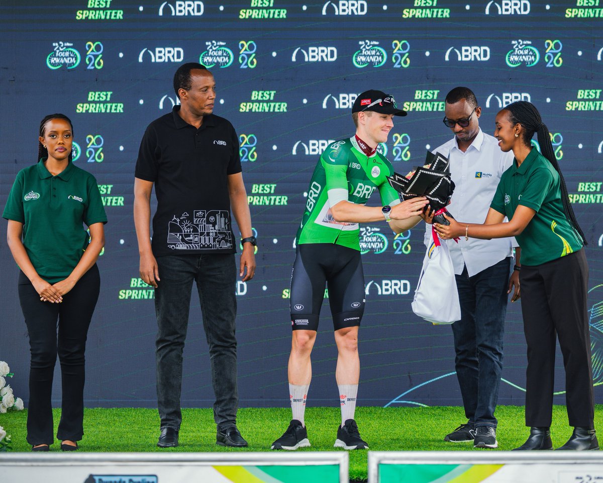 BRDbank's tweet photo. What a ride! ๐ด๐ฝโโ๏ธ๐ฅ Day 6 of #TdRwanda2026 CUYLITS Mauro โLOTTO reclaims the #BestSprinter award.
#TujyaneMubImbere
Today. Stronger. Faster.
#Minuza #KatazanaBRD @tour_du_Rwanda https://t.co/TMUU68Vlgc