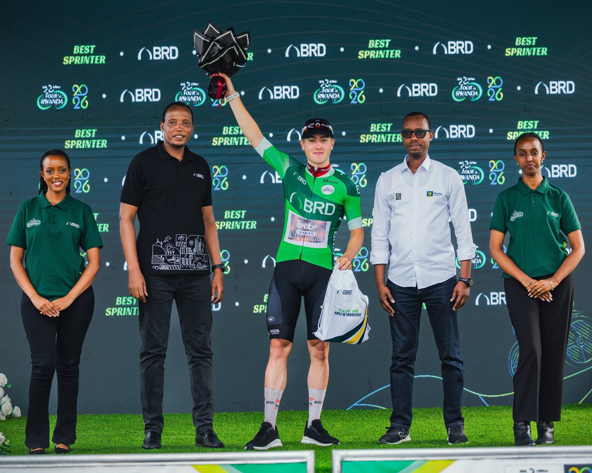 BRDbank's tweet photo. What a ride! ๐ด๐ฝโโ๏ธ๐ฅ Day 6 of #TdRwanda2026 CUYLITS Mauro โLOTTO reclaims the #BestSprinter award.
#TujyaneMubImbere
Today. Stronger. Faster.
#Minuza #KatazanaBRD @tour_du_Rwanda https://t.co/TMUU68Vlgc