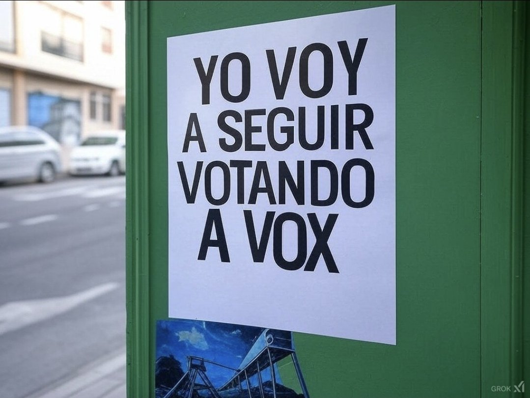 Un gran mojón, para todos los que quieran destruir y desestabilizar con mierdas internas. Va hacia arriba, fuera tibios y cobardes. #SoloQuedaVox