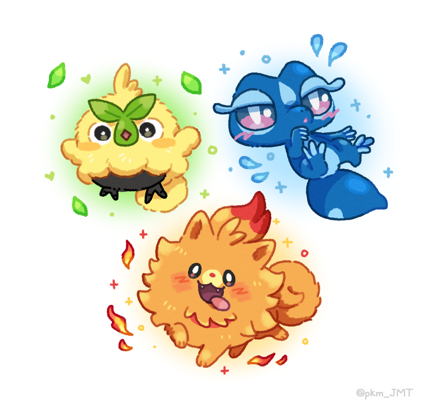 #ポケモンデー 

🍃💧🔥