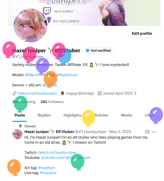 Hazel Juniper 🌱 Elf Vtuber tweet media