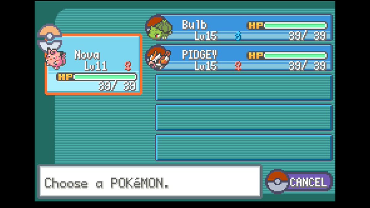 My team in leaf green forgot to nicknames pidgey. This is a casual playthough to get back into it. Then the next will be a shiny badge quest