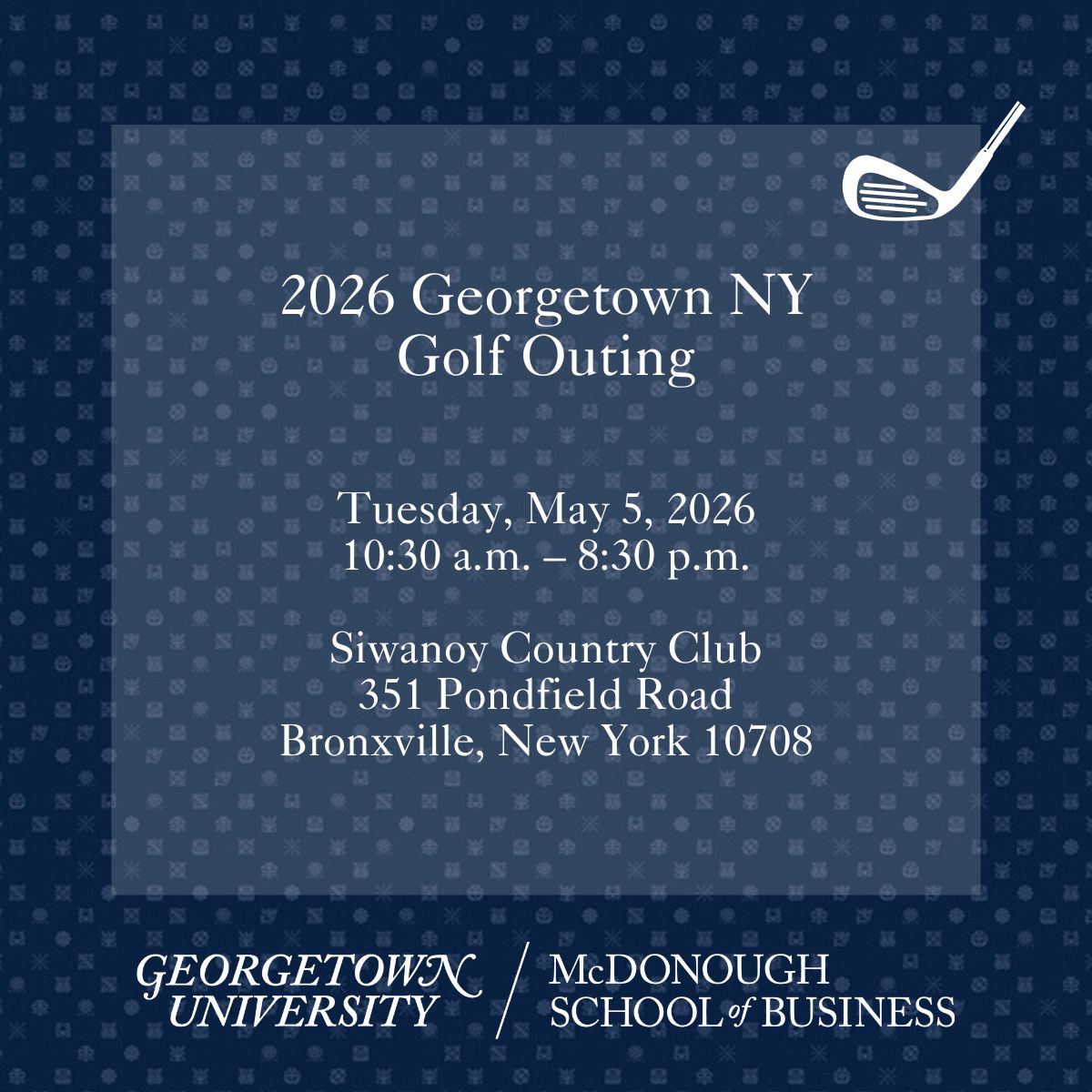 Georgetown McDonough Alumni tweet media