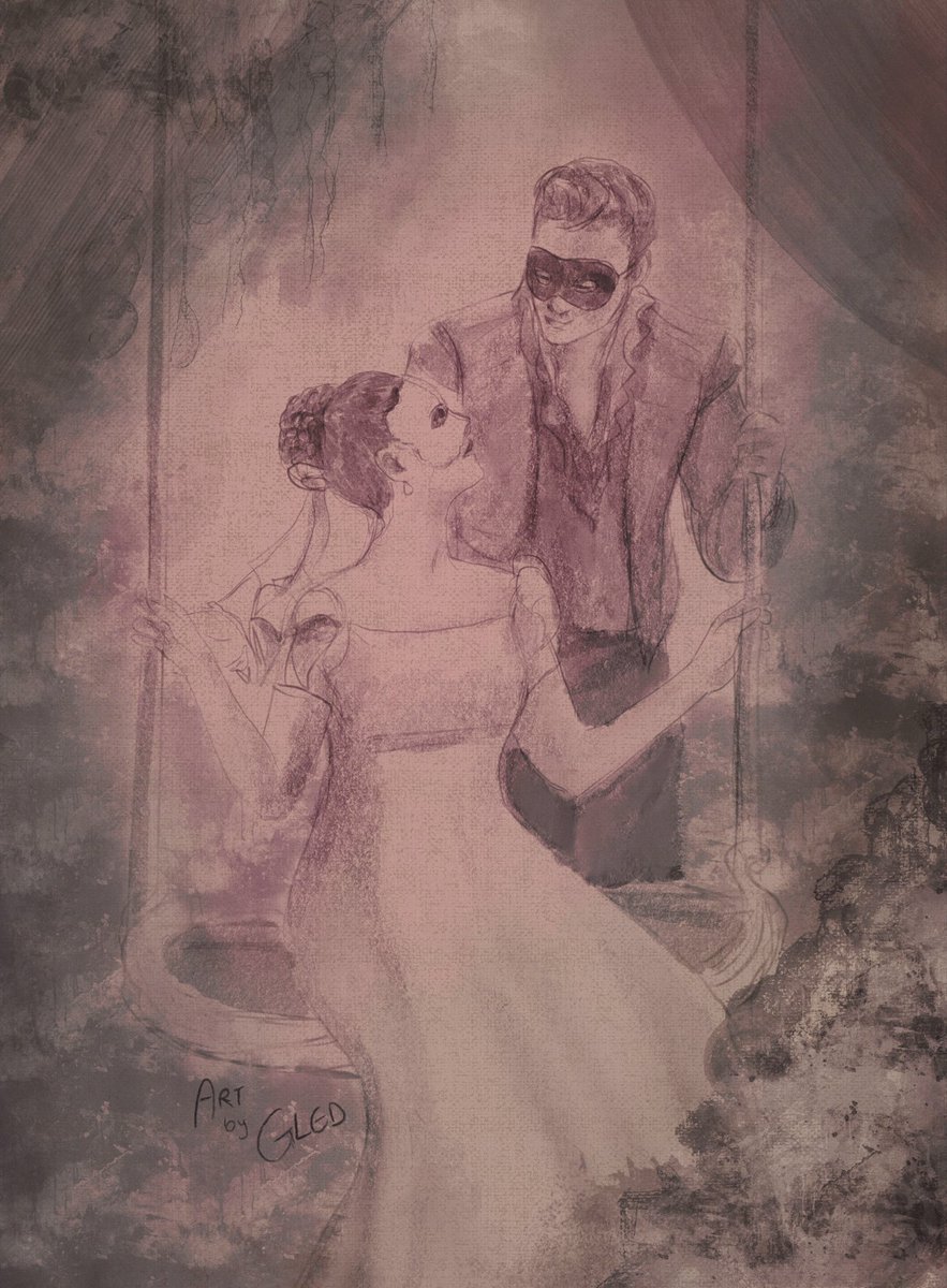 🌙 Benedict &amp; Sophie quick sketch inspired by Cinderella 🪻 #Bridgerton