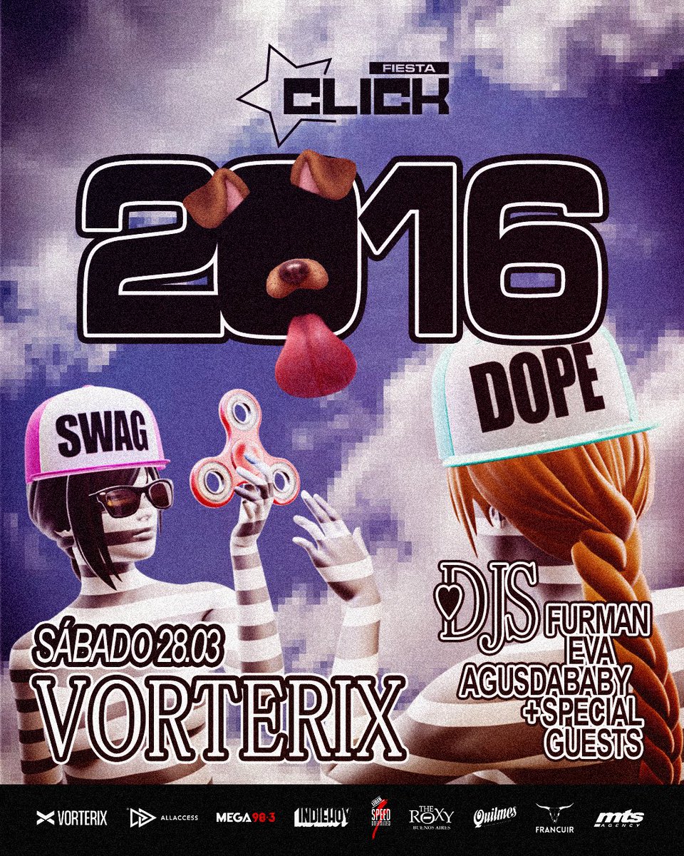 laclickfiesta's tweet photo. 2026 es el nuevo 2016 🧚‍♂️

VOLVEMOS EL SÁBADO 28 DE MARZO A @TeatroVorterix 🫰🏻CON UN BOILER ROOM CON LOS HITS DE 2016 + POP + REGGAETÓN + ROCK + TRAP 

Djs: Furman, @gadanoeva @agusdababy 

Tickets a la venta 2 de marzo únicamente a través de https://t.co/CnpHfA2qau https://t.co/L8D3JRTW4h
