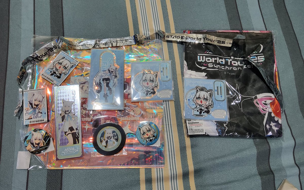 今日の戦利品！！フブちゃん全部集めた！ #すこん部 #hololiveSTAGE25