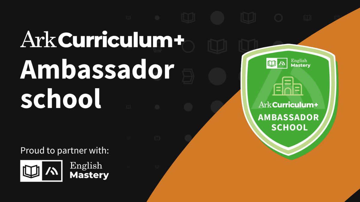 BHA_TQ's tweet photo. We’re an @ArkCurriculum Ambassador School for English Mastery Primary! 🎉 Excited to be part of this community in addition to our Maths Ambassadorship, working together to support teachers and inspire students in English. #AmbassadorSchool #EnglishMastery https://t.co/NQqJAP8kGv