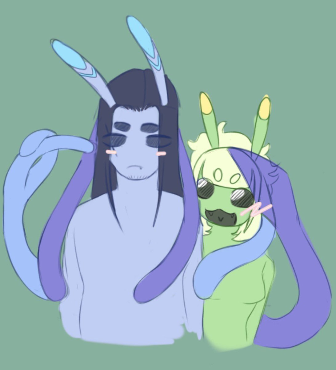 cherri_mths's tweet image. Gnarp with….. another gnarp!?
#aliengirl #alienboy #gnarp