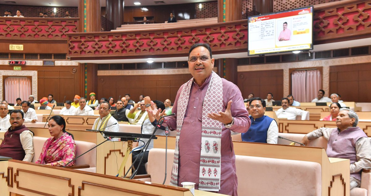 मुख्यमंत्री श्री भजनलाल शर्मा की वित्त एवं विनियोग विधेयक पर जवाब के दौरान महत्वपूर्ण घोषणाएं

- आगामी वर्ष में 1 लाख 25 हजार पदों का भर्ती कैलेंडर जारी होगा, माउंट आबू अब ‘आबू राज’, जहाजपुर ‘यज्ञपुर’ तथा कामां का नाम होगा ‘काम वन’

- आगामी वर्ष में 150 रुपये बोनस के साथ गेहूं