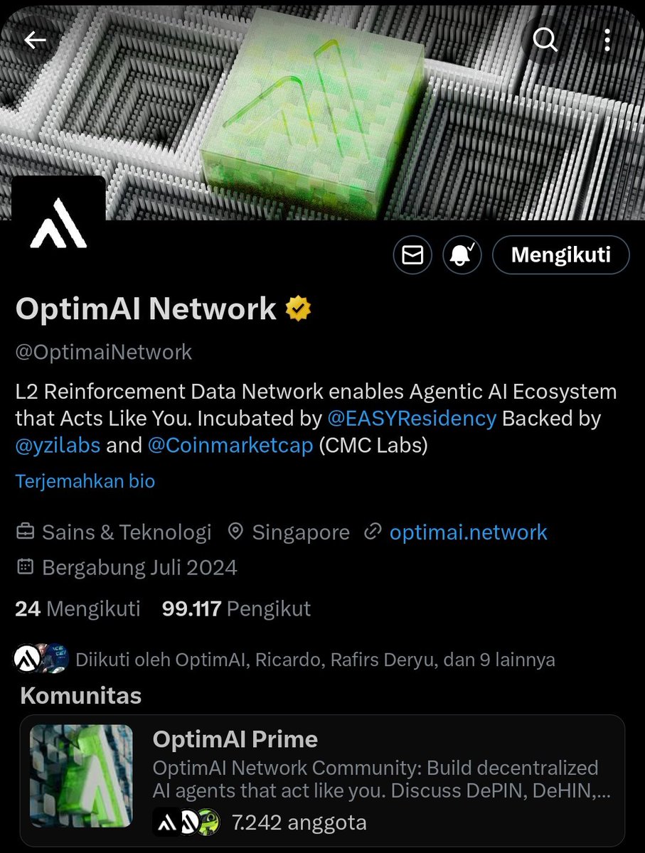 harbbly's tweet photo. @OptimaiNetwork is close to 100K followers 🚀
Not just a number — it reflects real contribution from the community, builders, and supporters powering decentralized intelligence.
Every share and idea counts.
Let’s push past 100K together 🔥
https://t.co/Ew07C5WBoy
#OptimAI #DeFin https://t.co/TLBrkM6Gce