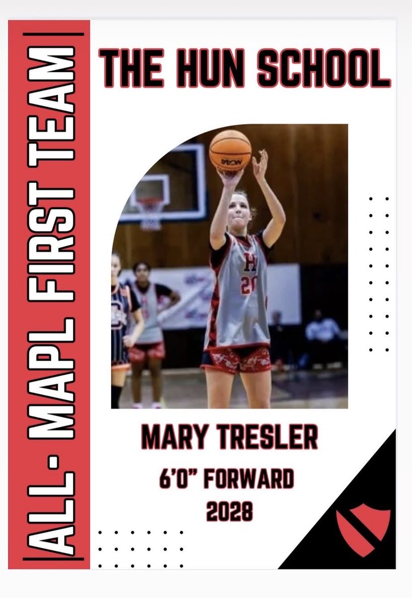 MaryTresler2028's tweet photo. Honored to be selected to the All-MAPL Team for 25/26 season.  
@HunGirlsBball @unitedNJaau https://t.co/OxXeAm1XOq