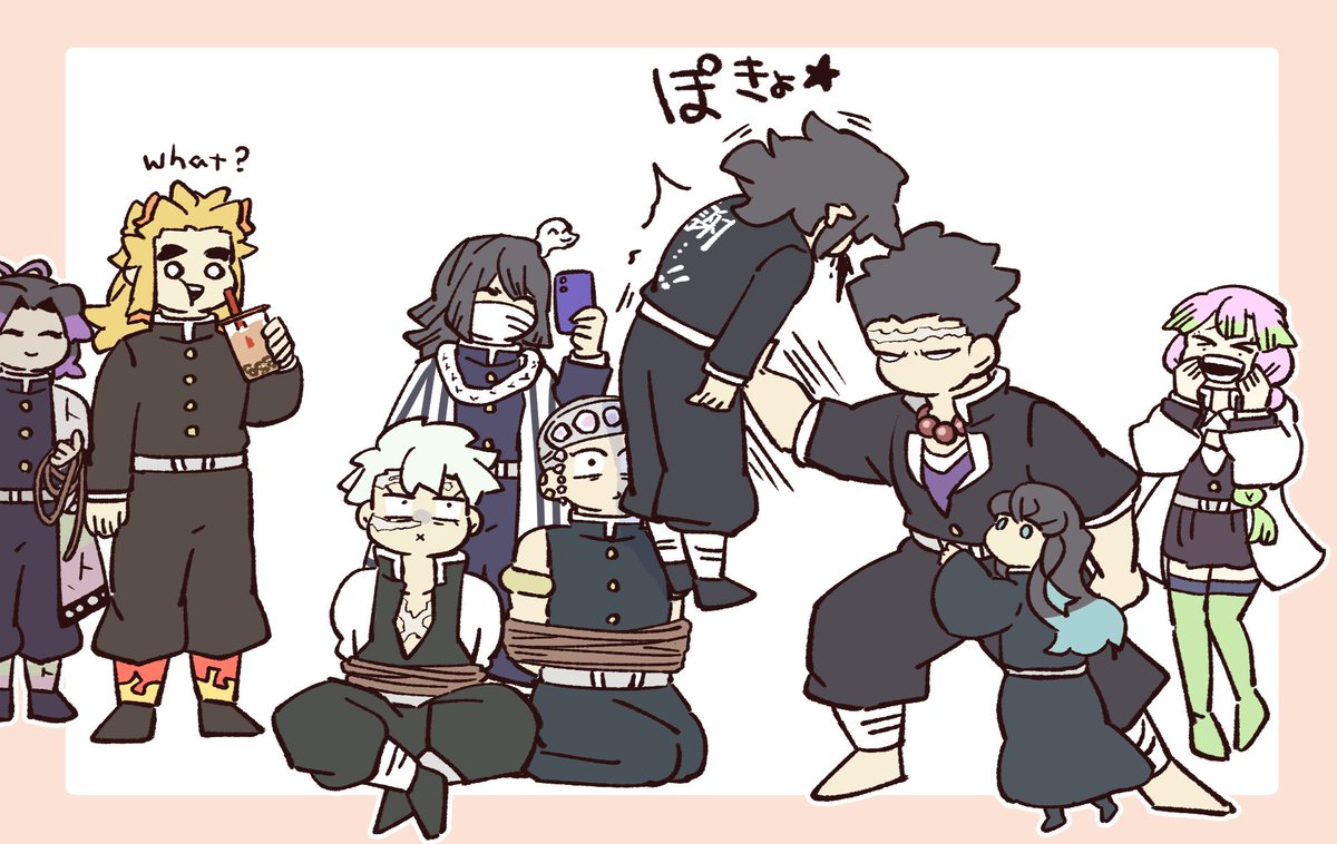 hakohako29's tweet photo. 柱とちょっと悪いことしちゃったのでおしおき https://t.co/j4iHkkuL1O