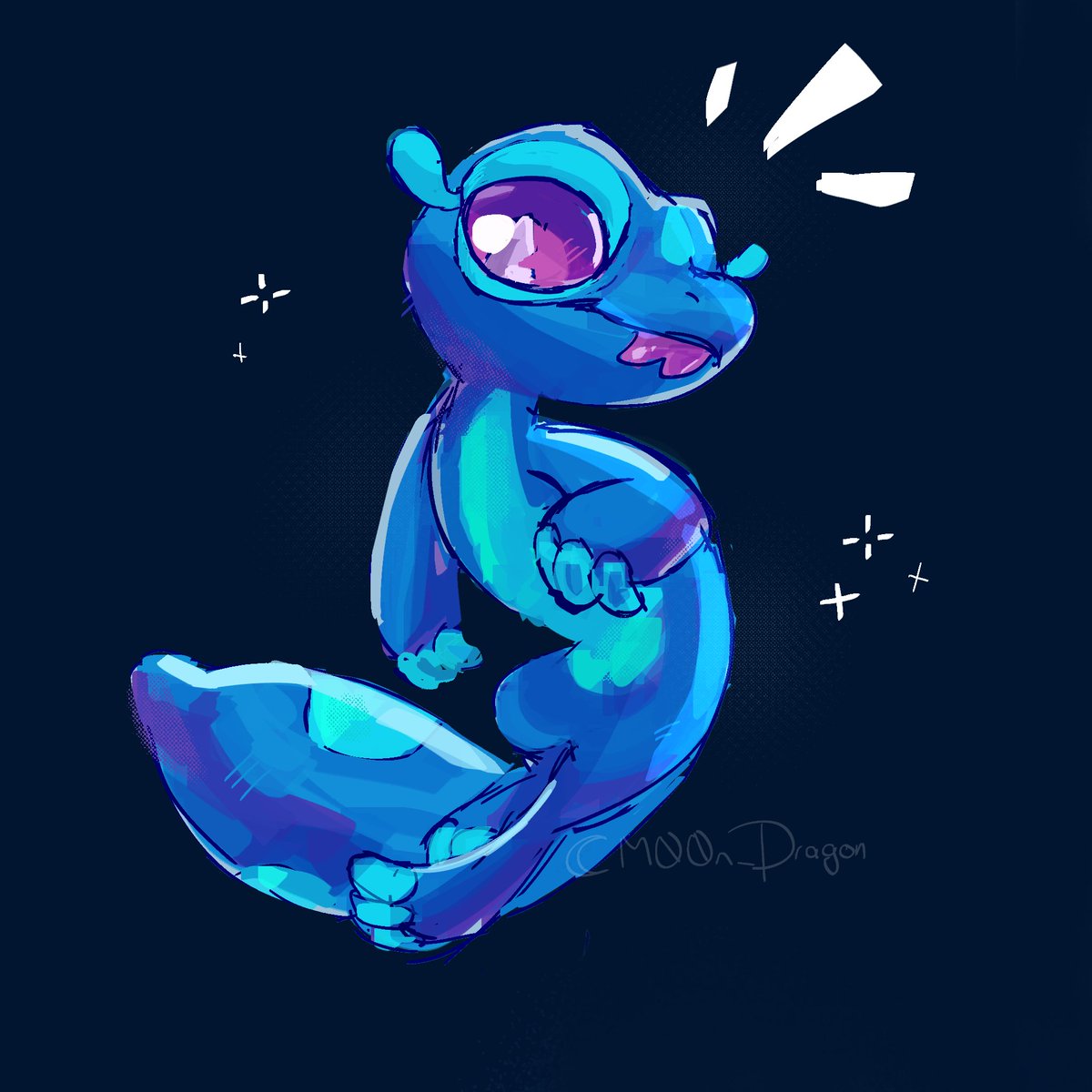 The_M00n_Dragon's tweet image. Love so much this starter🥹
#PokemonWindsWaves #Pokemon #Gecqua