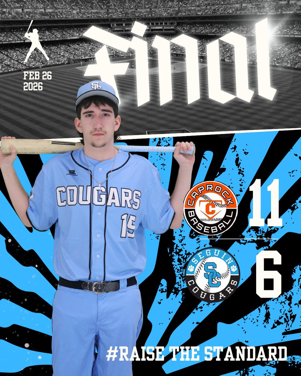 seguinbaseball's tweet photo. Seguin goes 1-1 last night, getting the Win versus Venus and falling short against Amarillo Caprock. Seguin faces Fort Worth Dunbar tonight at 8pm at Seguin HS. #RTS #RaiseTheStandard @blin_jr @coachjoegordon @AISD_ATH @CoachJackson817 https://t.co/YJVmRwXjhF